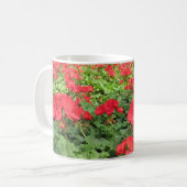 Rote Blumen Kaffeetasse (Vorderseite Links)