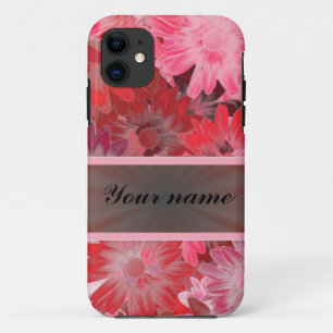 Rote Blumen mit Band iPhone 11 Hülle