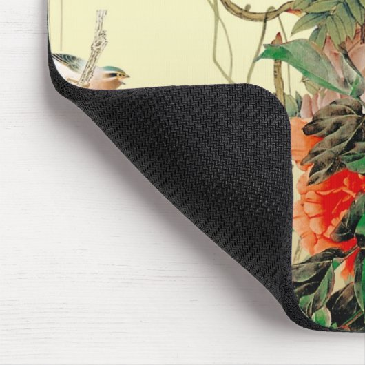 Rote Blumen Mousepad (Ecke)