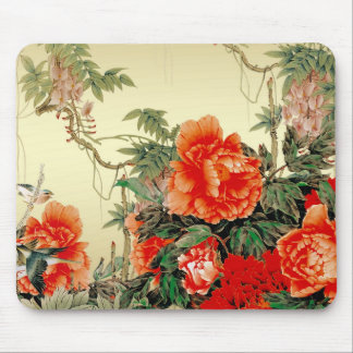 Rote Blumen Mousepad