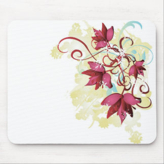 Rote Blumen Mousepad