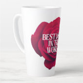 Rote Blumen-Muttertags-Tasse Milchtasse (Linke Ecke)
