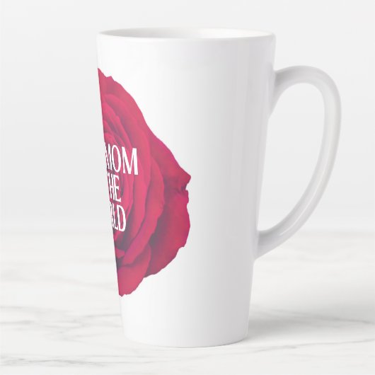 Rote Blumen-Muttertags-Tasse Milchtasse (Rechts)