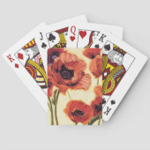 Rote Blumen Spielkarten (Rückseite)