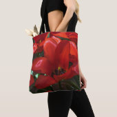 Rote Blumen Taschen-Tasche Tasche (Von Nahem)