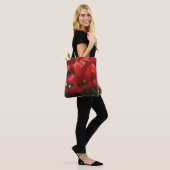 Rote Blumen Taschen-Tasche Tasche (Am Model)