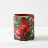 Rote Blumen Tasse (Zentrum)
