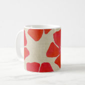 Rote Blumen-Tasse Kaffeetasse (Vorderseite Links)