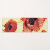 Rote Blumen Yogamatte (Vorderseite (Horizontal))