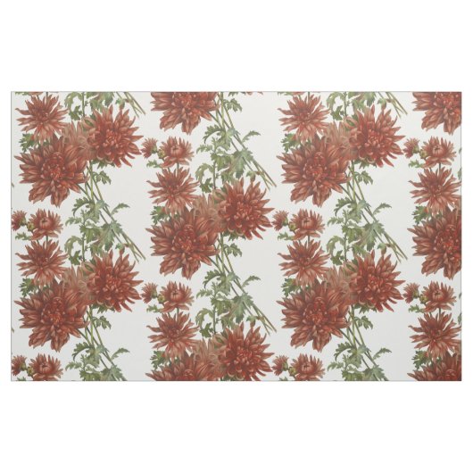 Rote Blumenflorals Stoff (Fat Quarter (45,7 x 55,9 cm))