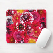 Rote Blumenmischung Mousepad (Mit Mouse)