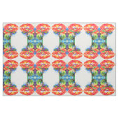Rote Blumenmohn-Blume Stoff (Fat Quarter (45,7 x 55,9 cm))