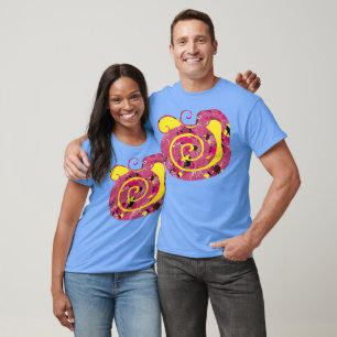 Rote Blumenschlange, Jahr der Schlange T-Shirt