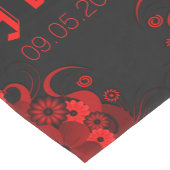 Rote Blüte 16 x 90 Tischläufer (Ecke)
