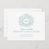 Rote Blüte Ankündigungspostkarte (Vorne/Hinten)