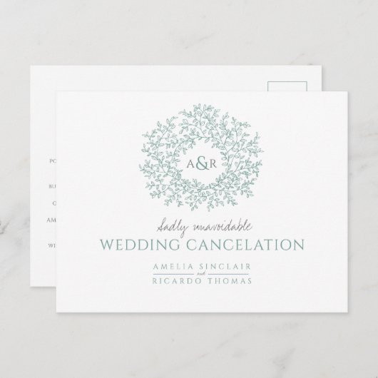 Rote Blüte Ankündigungspostkarte (Vorne/Hinten)