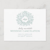 Rote Blüte Ankündigungspostkarte (Vorderseite)