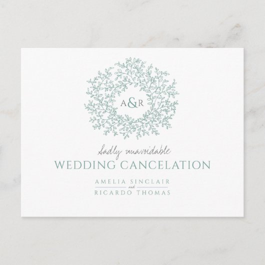 Rote Blüte Ankündigungspostkarte (Vorderseite)