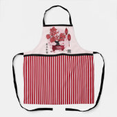 Rote Blüte bonsai 'Seek harmonie' in chinesischer Schürze (Vorderseite)