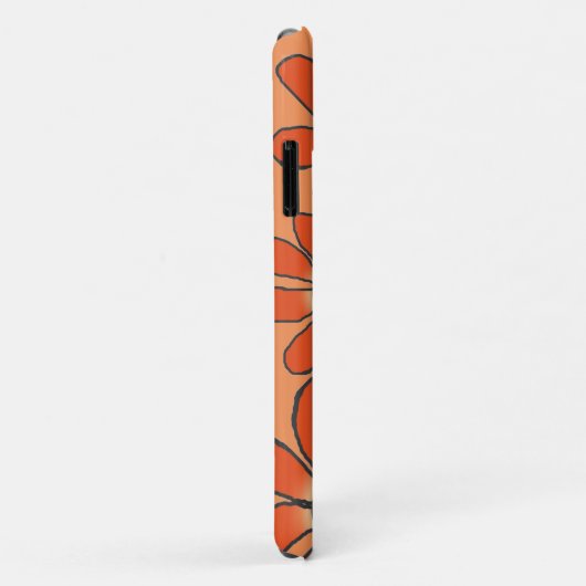 Rote Blüte Case-Mate iPhone Hülle (Hinten/Rechts)