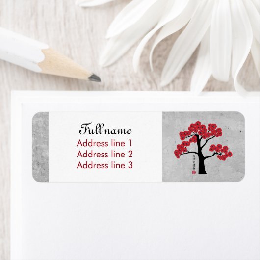 Rote Blüte "Geschenk des Lebens" (Insitu)