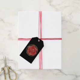 rote Blüte Geschenkanhänger