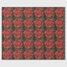 rote Blüte Geschenkpapier