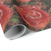 rote Blüte Geschenkpapier (Rolleneckpunkt)