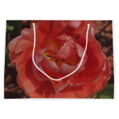 rote Blüte Große Geschenktüte (Vorderseite)