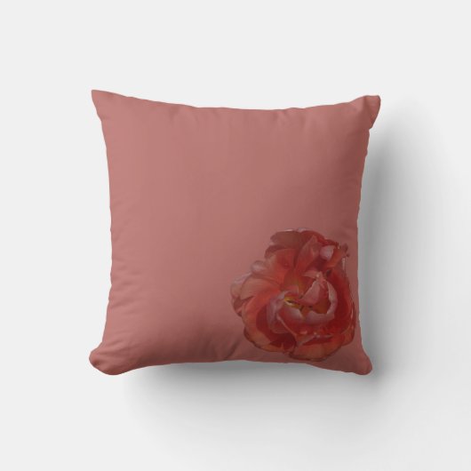 rote Blüte  Kissen (Vorderseite)