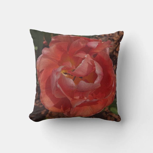 rote Blüte  Kissen (Vorderseite)