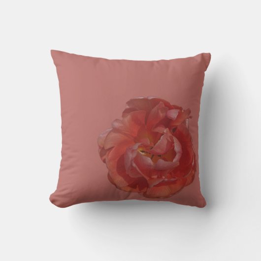 rote Blüte Kissen (Vorderseite)