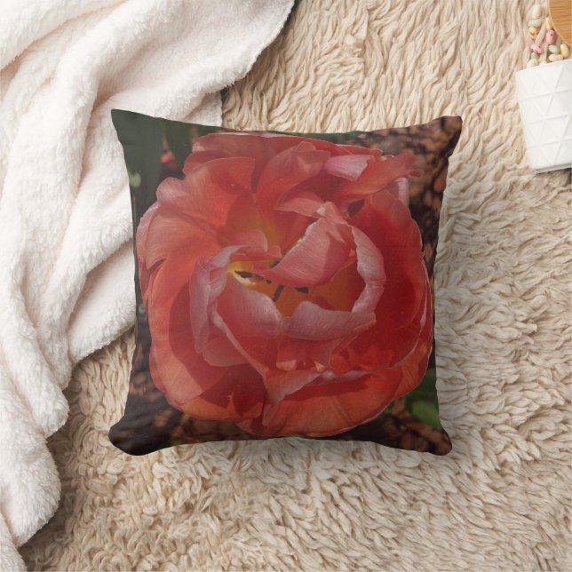 rote Blüte  Kissen (Decke)