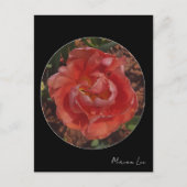 rote Blüte Postkarte (Vorderseite)