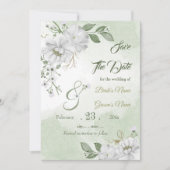 Rote Blüte Save The Date (Vorderseite)