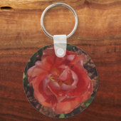 rote Blüte Schlüsselanhänger (Vorderseite)