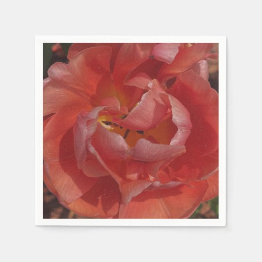 rote Blüte Serviette (Vorderseite)