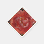 rote Blüte Serviette (Ecke)
