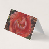 rote Blüte Visitenkarten (Rückseite)