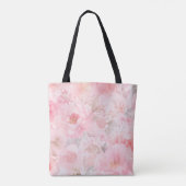 Röte Blüten Aquarell Blumen Tasche (Rückseite)