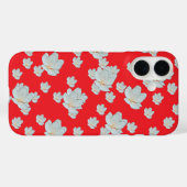 Rote Blüten Case-Mate iPhone Hülle (Rückseite (Horizontal))