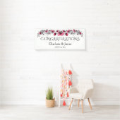 Rote Blüten, Hochzeit Banner (Insitu)