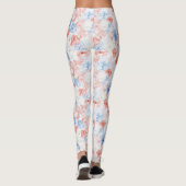 Rote Blüten Leggings (Rückseite)