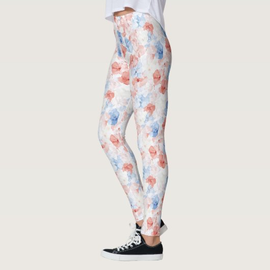 Rote Blüten Leggings (Links)