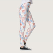 Rote Blüten Leggings (Rechts)