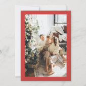 Rote Blütenberries Foto Weihnachten (Rückseite)