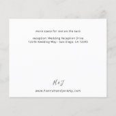 Rote Blütendetails - Weißes Budget (Rückseite)