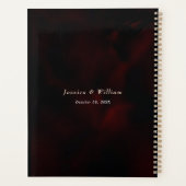 Rote Blütenhochzeit Planer (Rückseite)