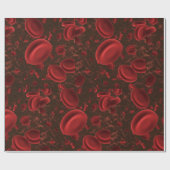 Rote Blutkörperchen Geschenkpapier (Flach)