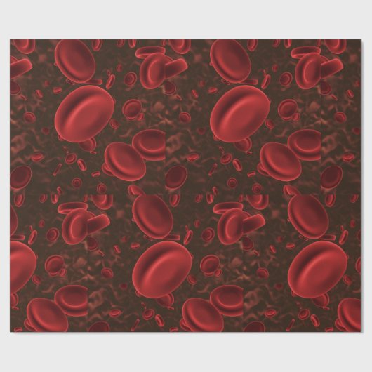Rote Blutkörperchen Geschenkpapier (Flach)